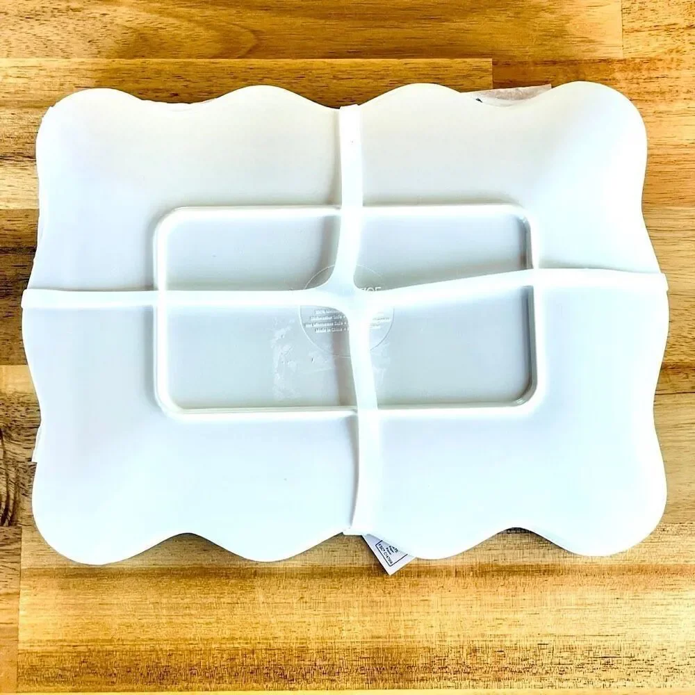 NWT Set of 6 Rachel Zoe Extra Dirty Martinis 100% Melamine Appetizers plates